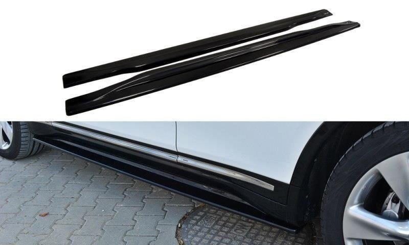 Image of Side Skirts Diffusers Infiniti Qx70 - Gloss Black