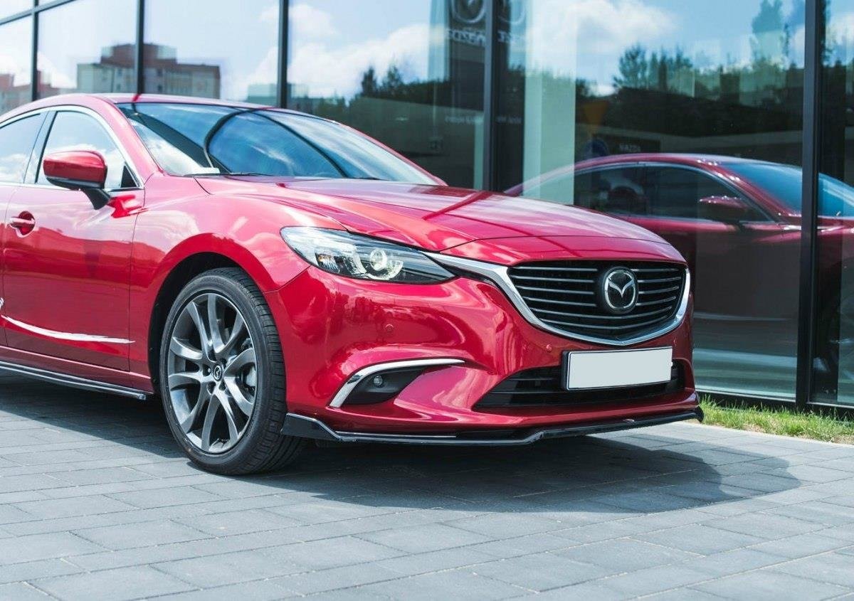 Image of Front Splitter V.2 Mazda 6 Gj (MK3) Facelift - Textured