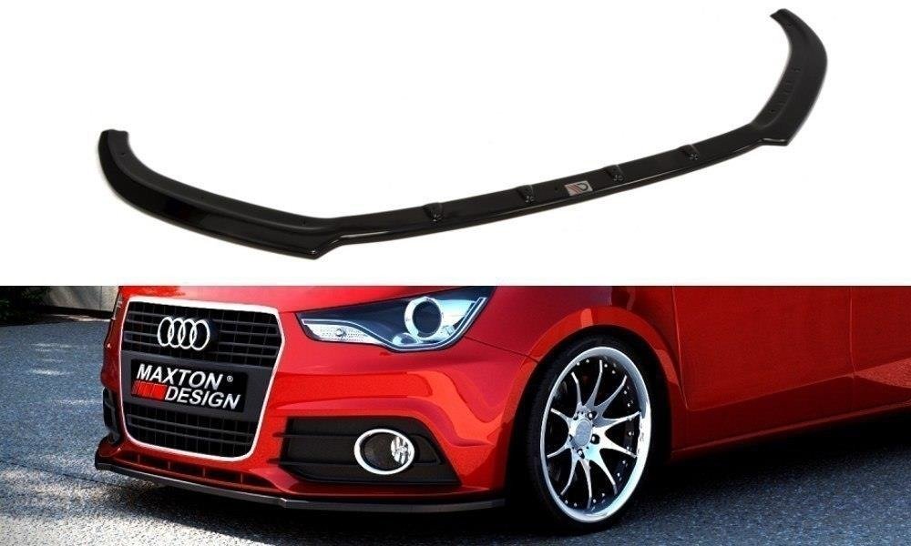 Image of Front Splitter Audi A1 8X - Gloss Black