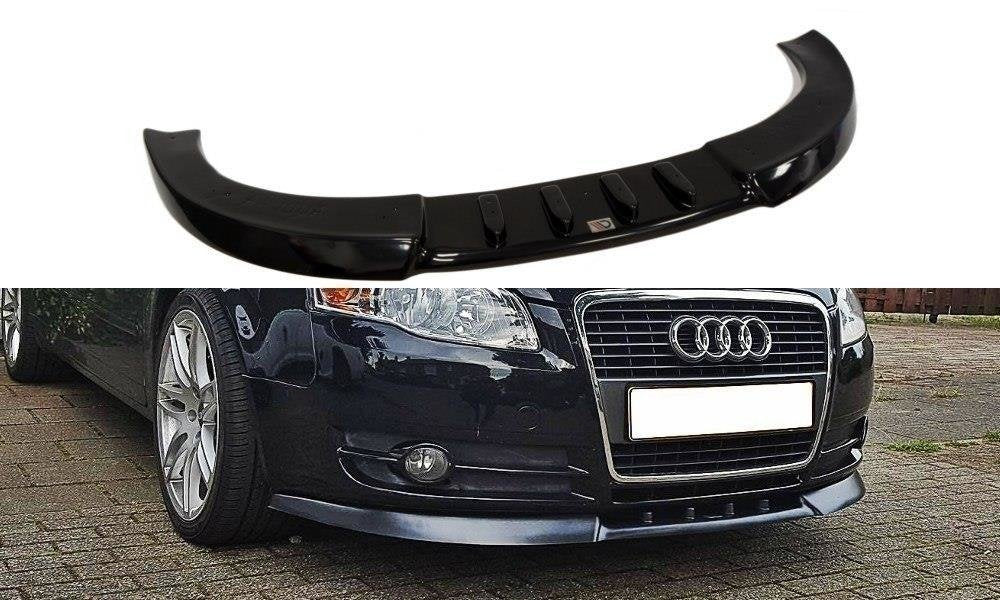 Image of Front Splitter V.1 Audi A4 B7 - Gloss Black