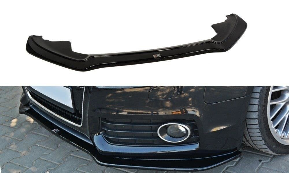 Image of Front Splitter Audi S5 / A5 S-Line 8T - Gloss Black