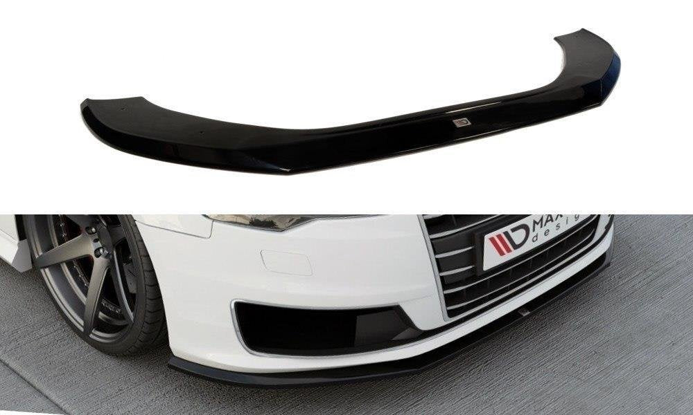 Image of Front Splitter Audi A6 Ultra C7 FL - Gloss Black