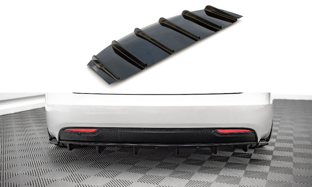 Image of Rear Valance Tesla Model S Facelift - Textured