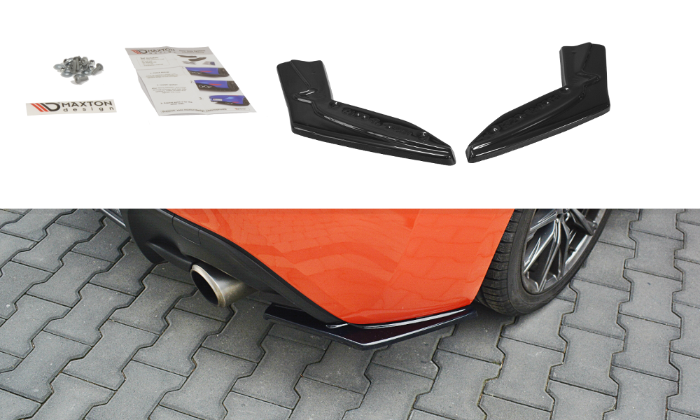 Image of Rear Side Splitters V.1 Toyota GT86 Facelift - Gloss Black