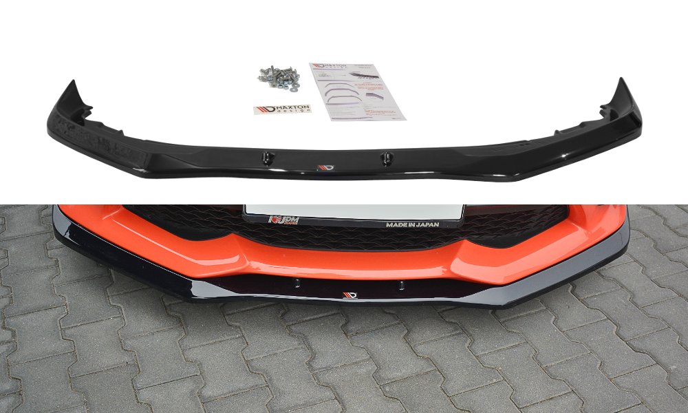Image of Front Splitter V.1 Toyota GT86 Facelift - Gloss Black