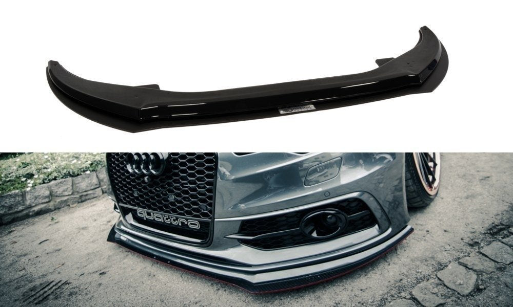 Image of Front Racing Splitter Audi A6 C7 S-Line (2 Splitters = 1 Set V1