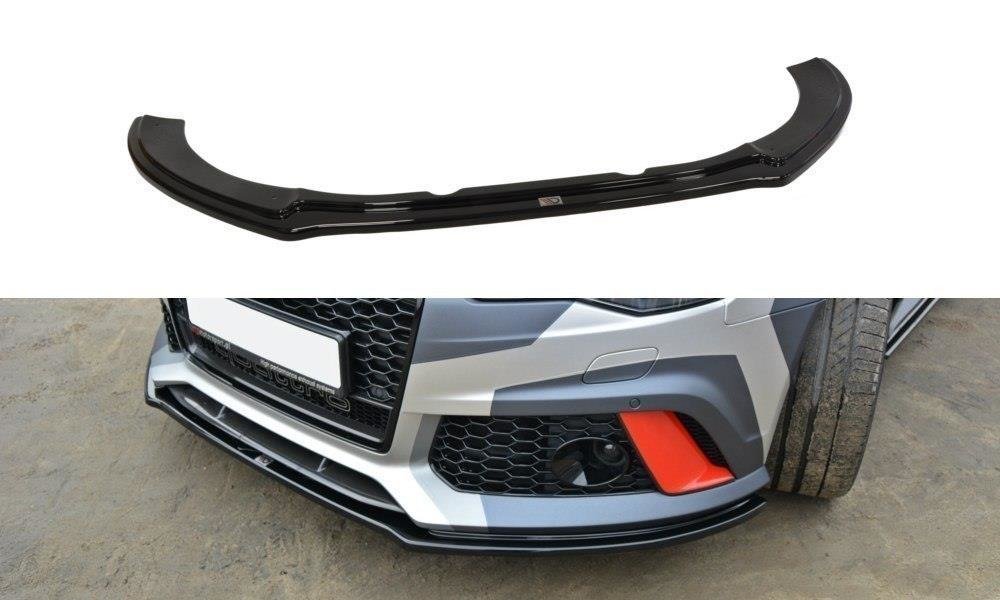 Image of Voorsplitter V.1 Audi RS6 C7 / C7 FL - Glanzend Zwart
