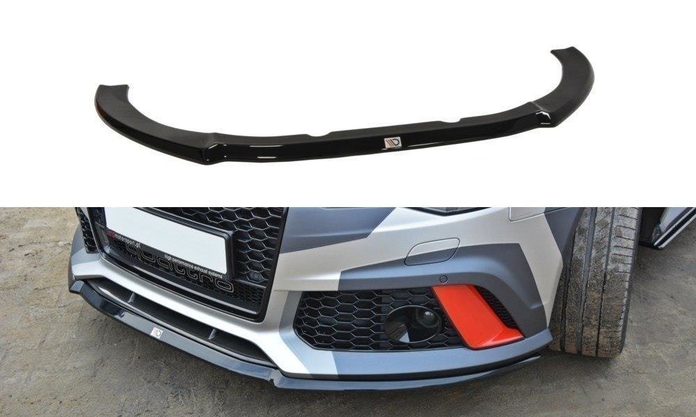 Image of Voorsplitter V.2 Audi RS6 C7 / C7 FL - Glanzend Zwart