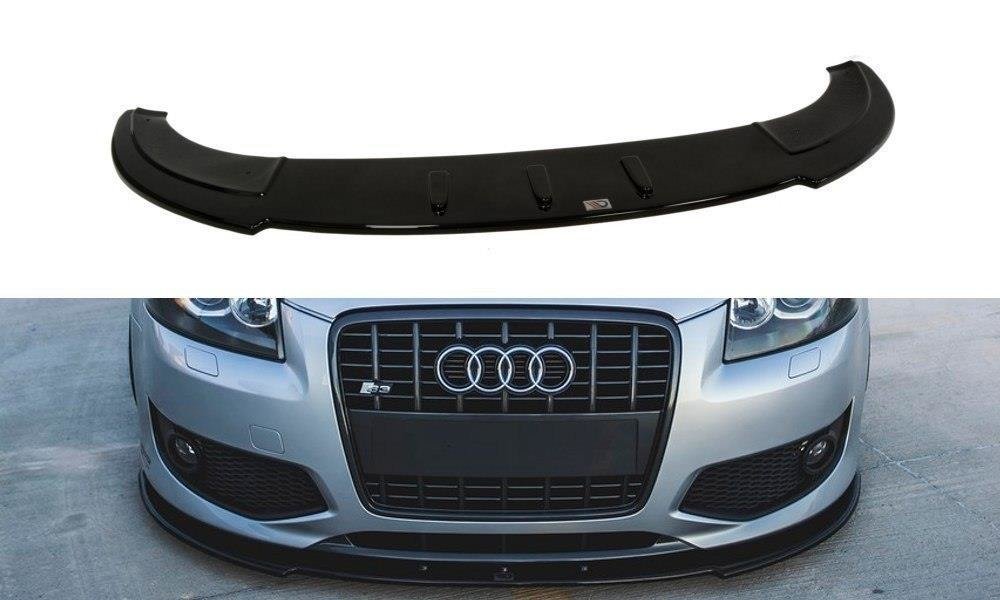 Image of Voorsplitter Audi S3 8P - Glanzend Zwart