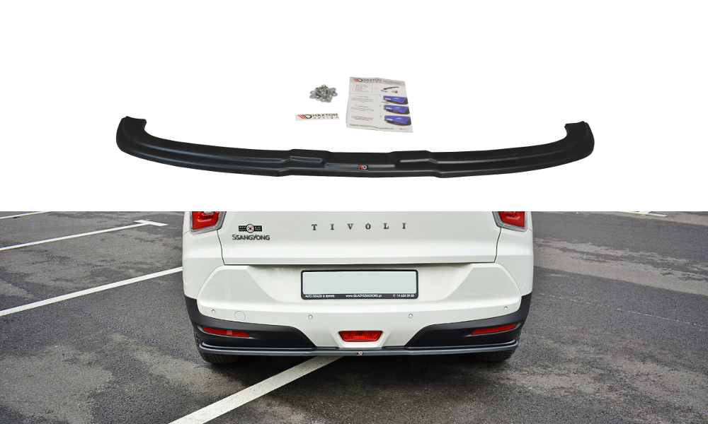 Image of Central Rear Splitter Ssangyong Tivoli - Gloss Black