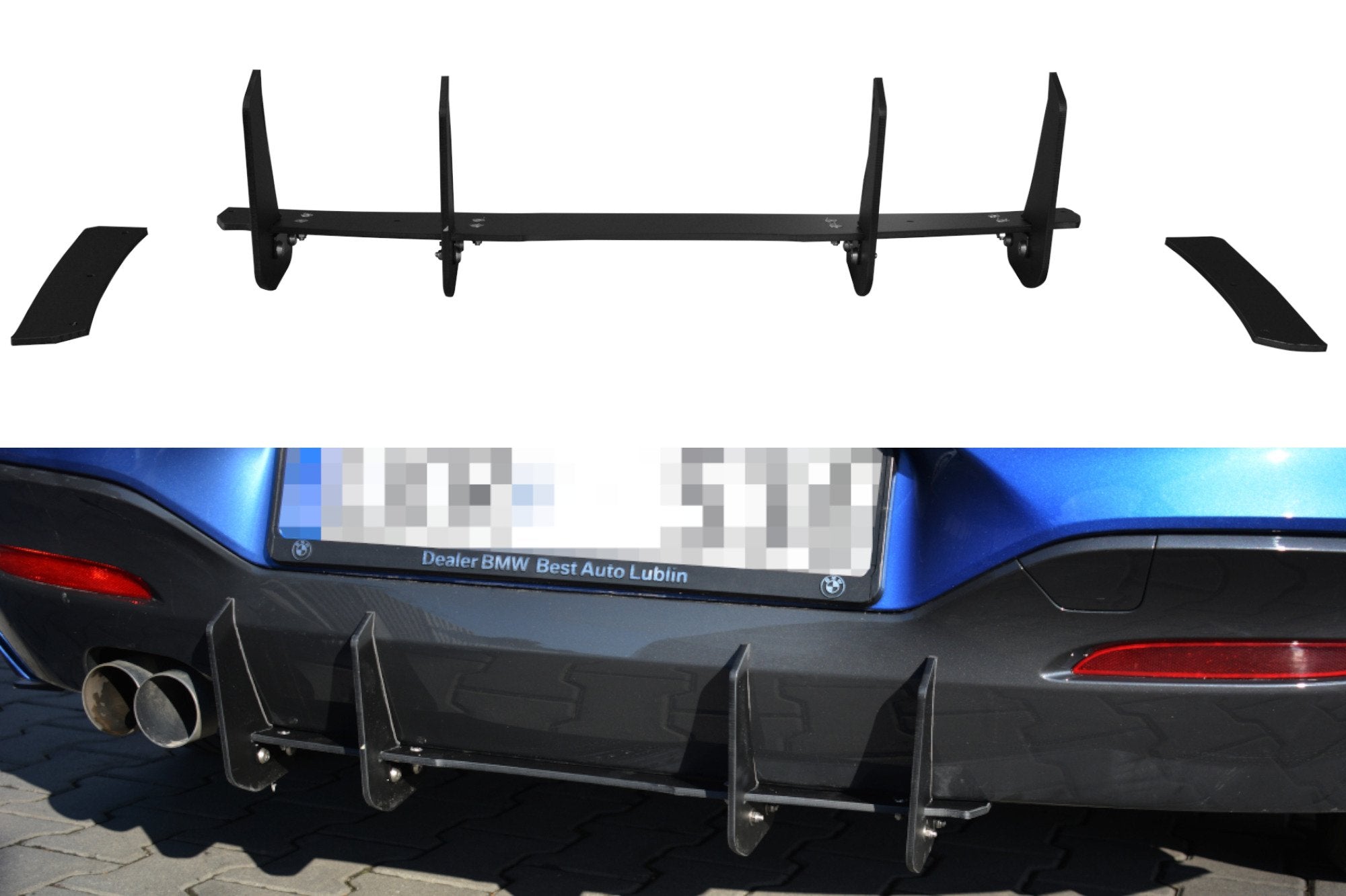 BMW 1 F20/F21 M-Power Facelift - Rear Diffuser V.1