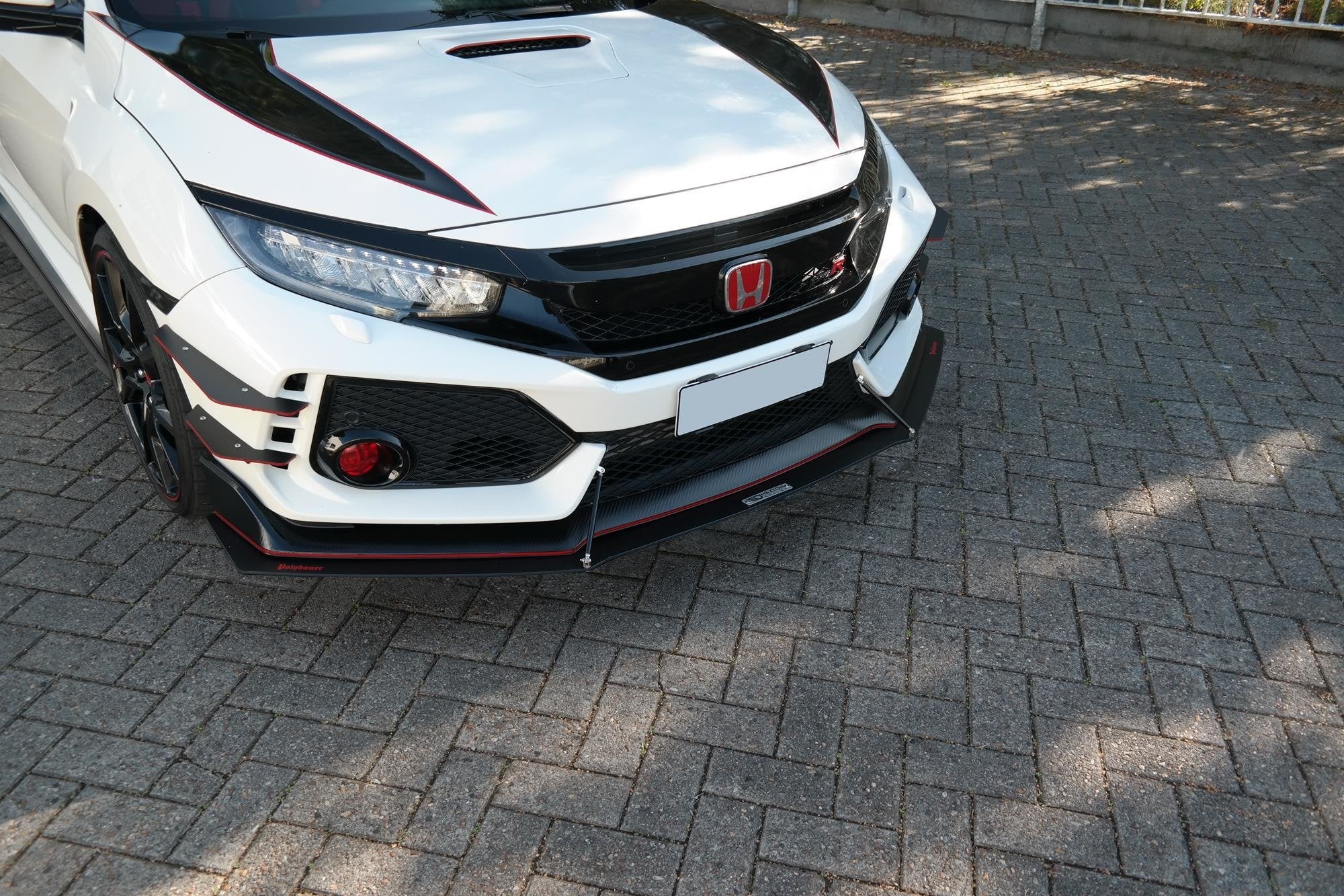 Image of Racing splitter vooraan V.1 Honda Civic X Type R