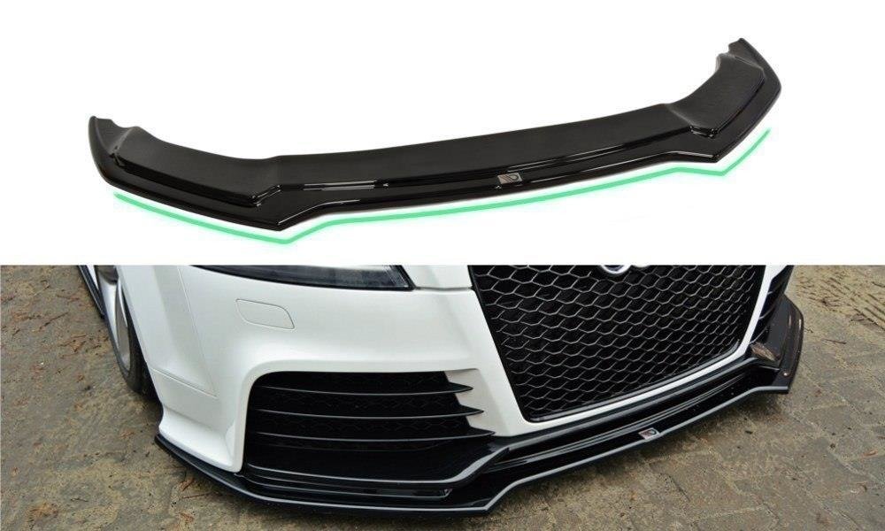 Image of Front Splitter V.2 Audi TT RS 8J - Gloss Black
