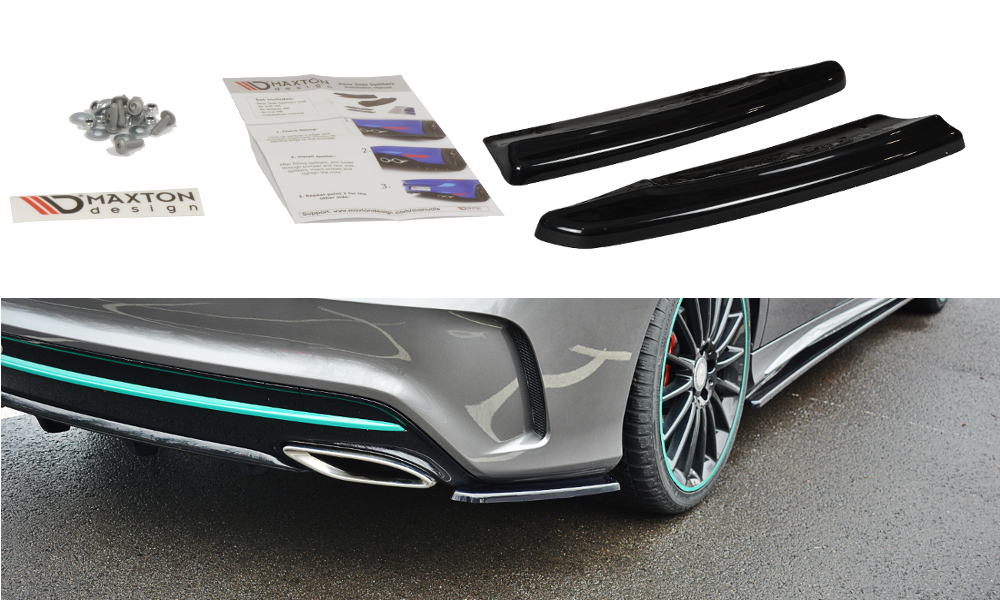 Image of Rear Side Splitters Mercedes-Benz CLA C117 AMG-Line Facelift V1