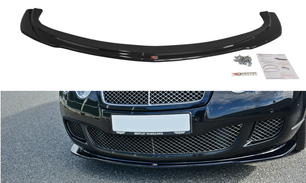Front Splitter V.1 Bentley Continental GT - Gloss Black