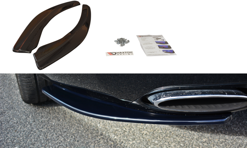 Rear Side Splitters Bentley Continental GT - Gloss Black