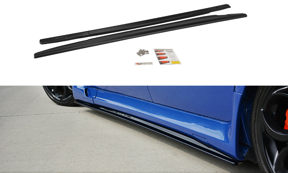 Side Skirts Diffusers Alfa Romeo 156 GTA - Gloss Black