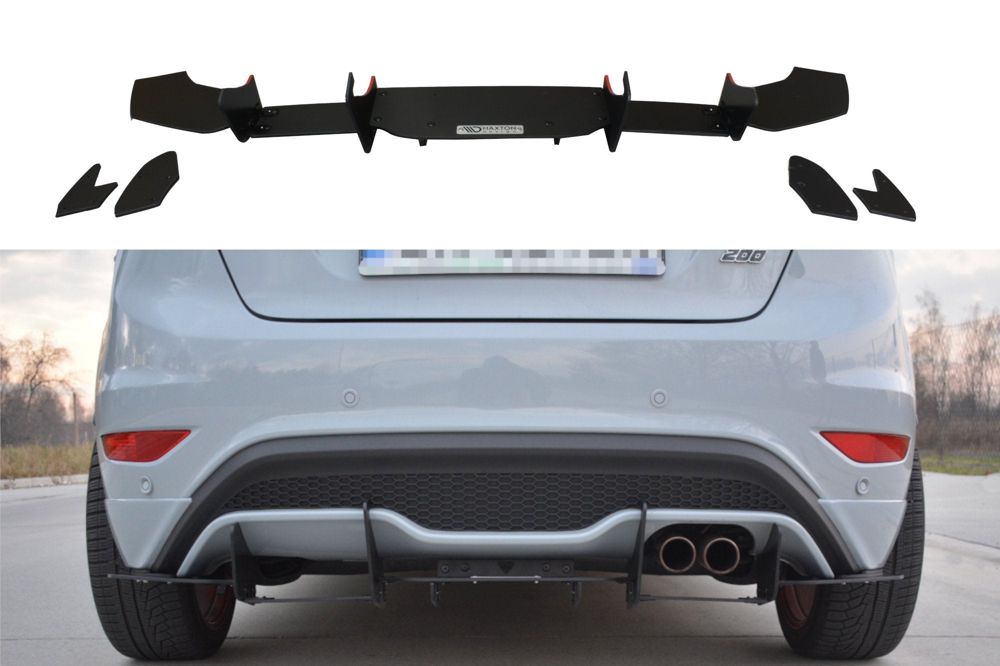 Image of Rear Diffuser V.2 Ford Fiesta MK7 ST Fl