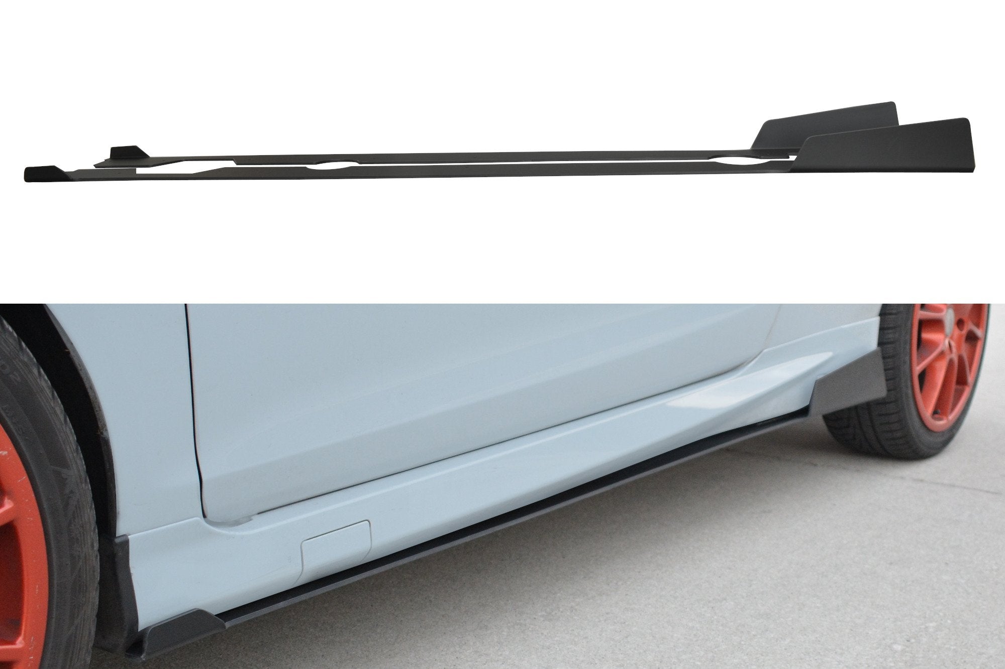 Image of Racing Side Skirts Diffusers Ford Fiesta ST MK7 FL