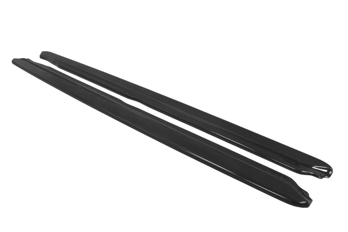 Image of Side Skirts Diffusers Audi S6 C5 - Gloss Black