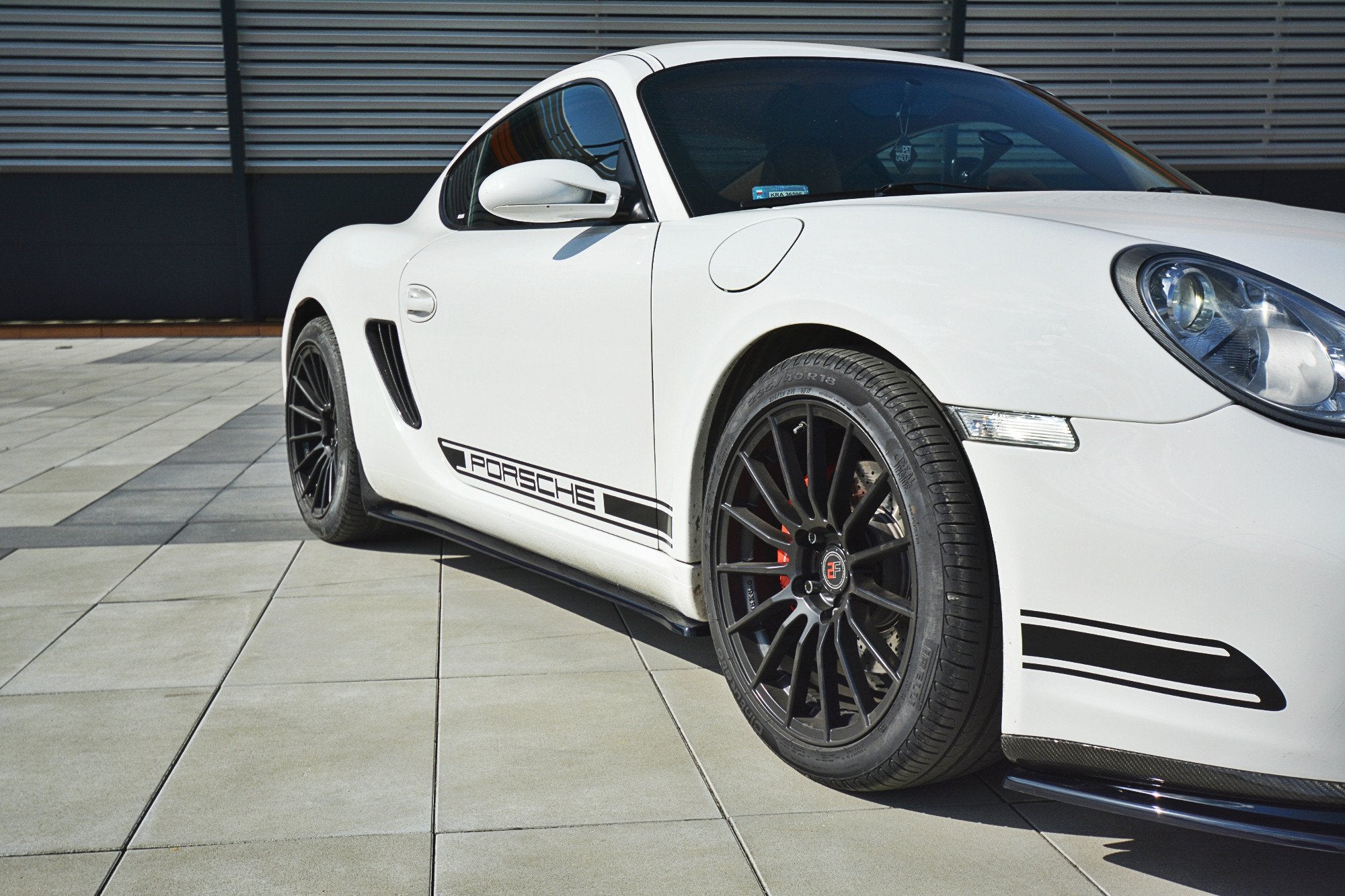 Image of Side Skirts Diffusers Porsche Cayman S 987C - Gloss Black