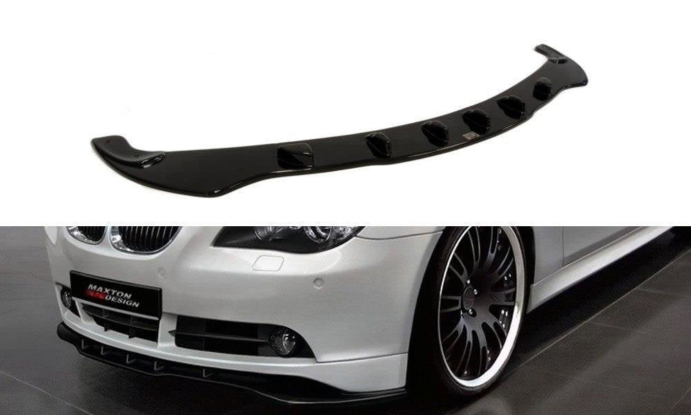 Image of Front Splitter BMW 5 E60 / E61 (Preface Model) - Gloss Black