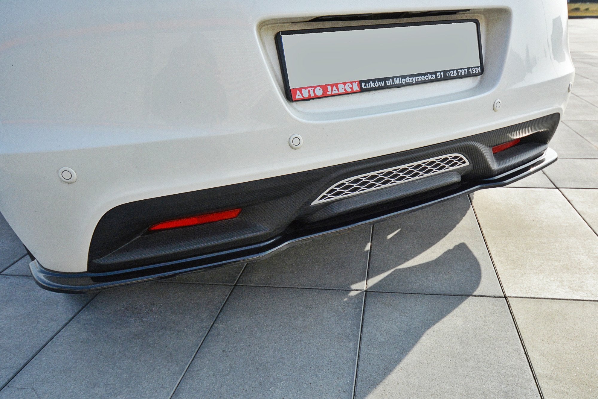Image of Central Rear Splitter Honda CR-Z - Gloss Black