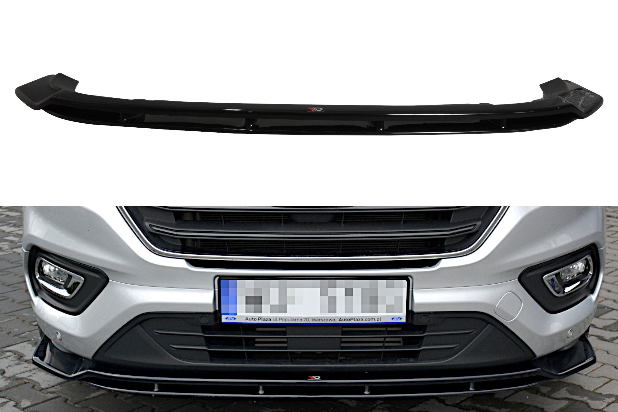 Image of Frontsplitter Ford Transit Custom MK.1 FL - Glanzend zwart