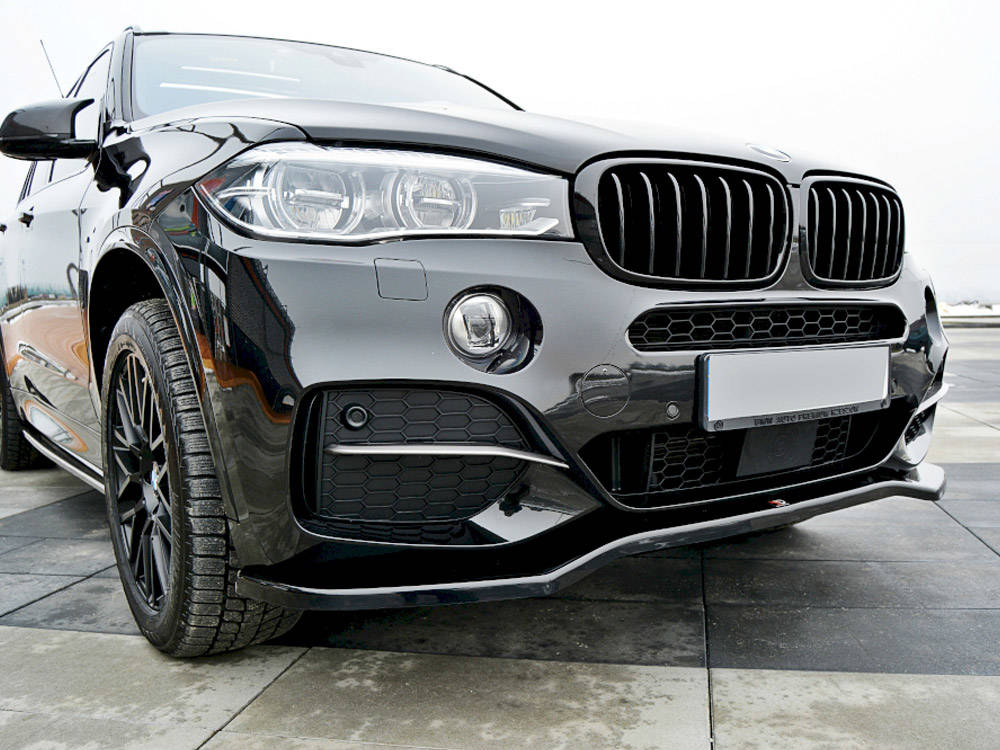 Image of Front Splitter V.1 BMW X5 F15 M-Pack - Gloss Black