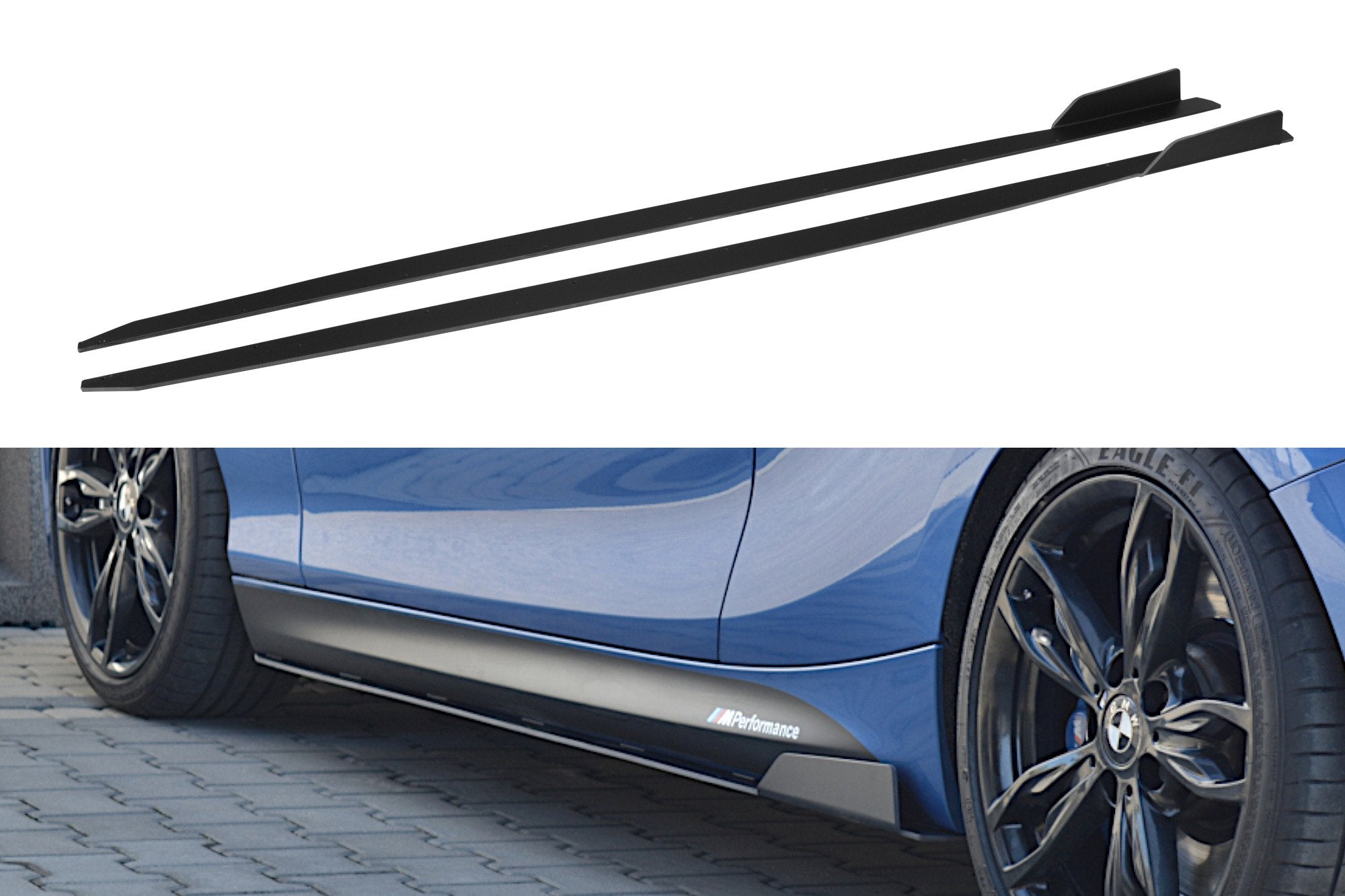 Image of Racing Side Skirts Diffusers BMW 1 F21 M135I / M140I / M-Pac