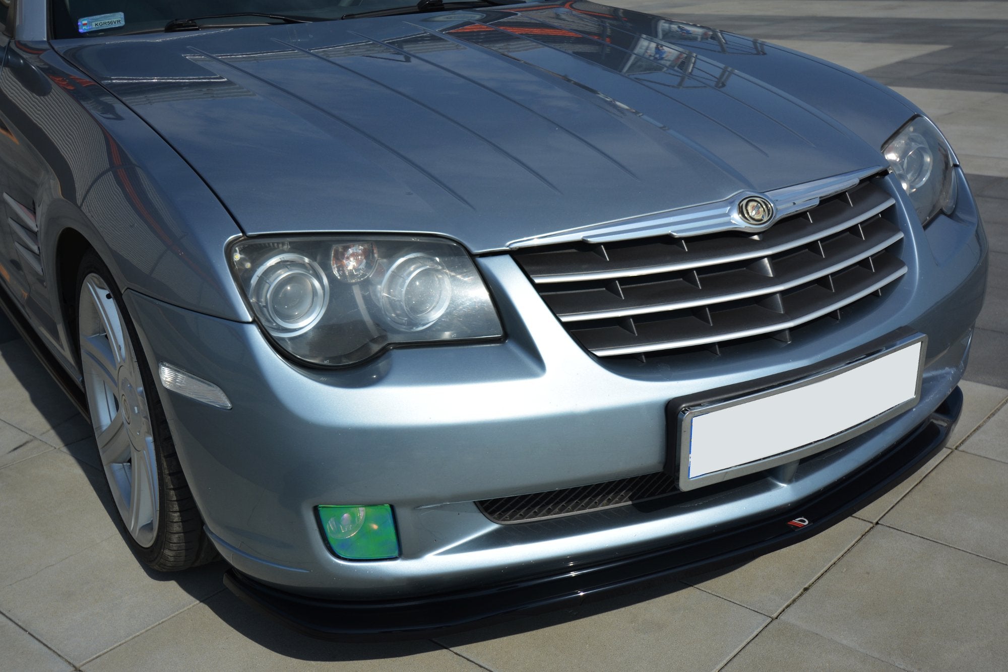 Image of Front Splitter Chrysler Crossfire - Gloss Black