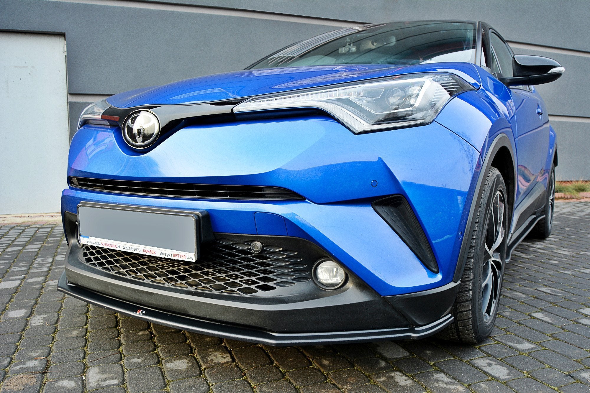 Image of Front Splitter V.1 Toyota C-Hr - Gloss Black