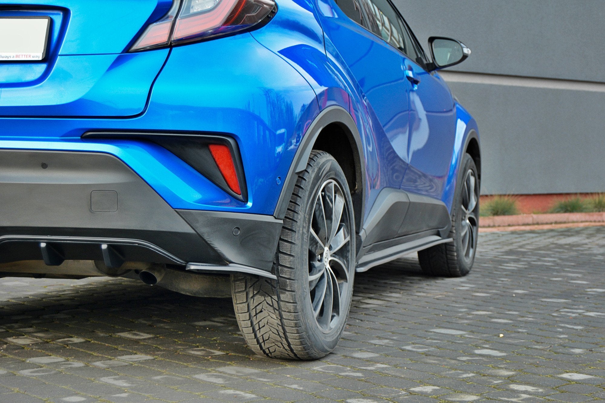 Image of Rear Side Splitters Toyota C-Hr - Gloss Black