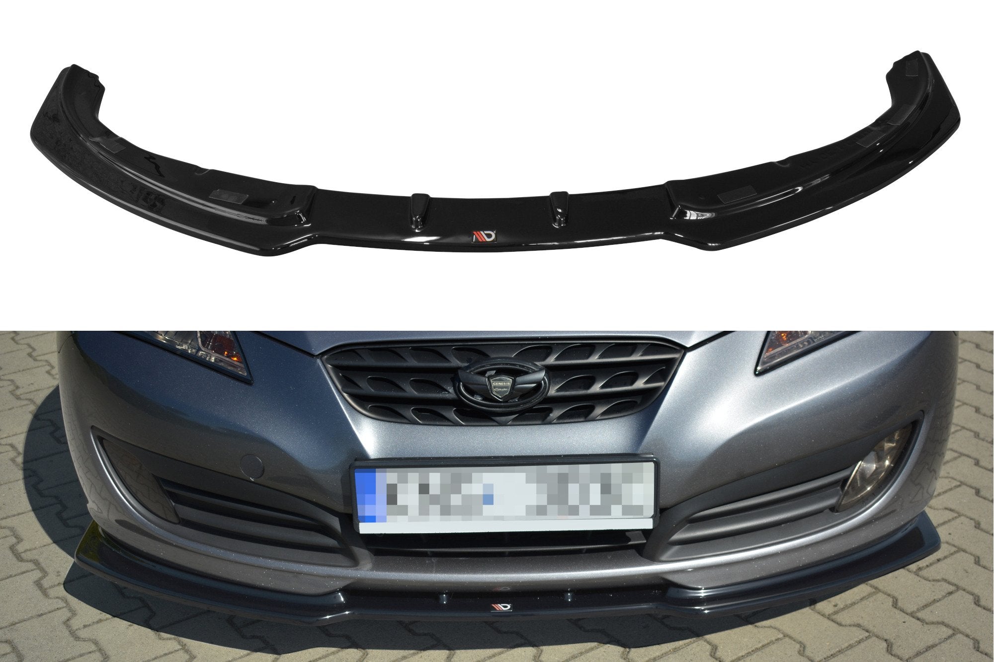 Image of Frontsplitter Hyundai Genesis Coupé MK.1 - Glanzend zwart