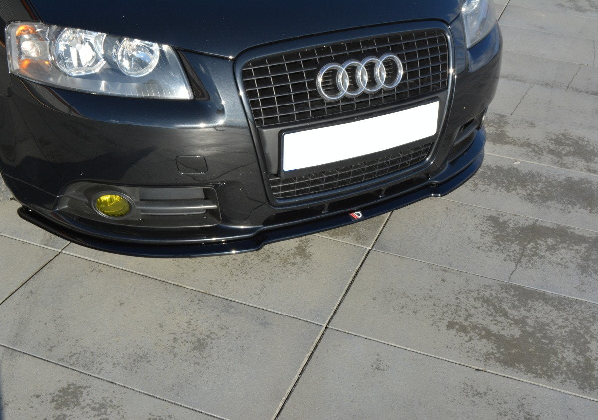 Image of Front Splitter Audi A3 8P S-Line - Gloss Black