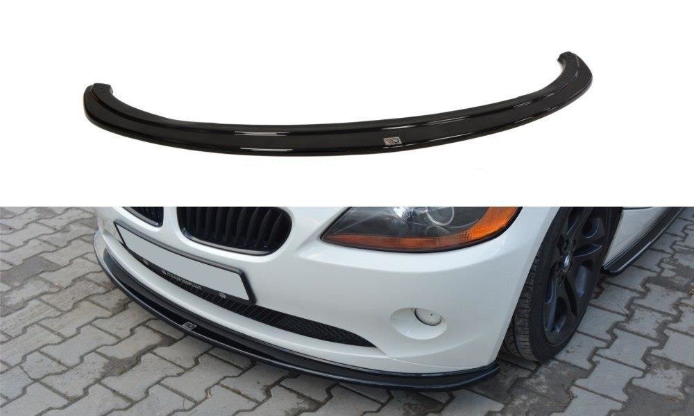 Image of Front Splitter V.2 BMW Z4 E85 (Preface) - Gloss Black