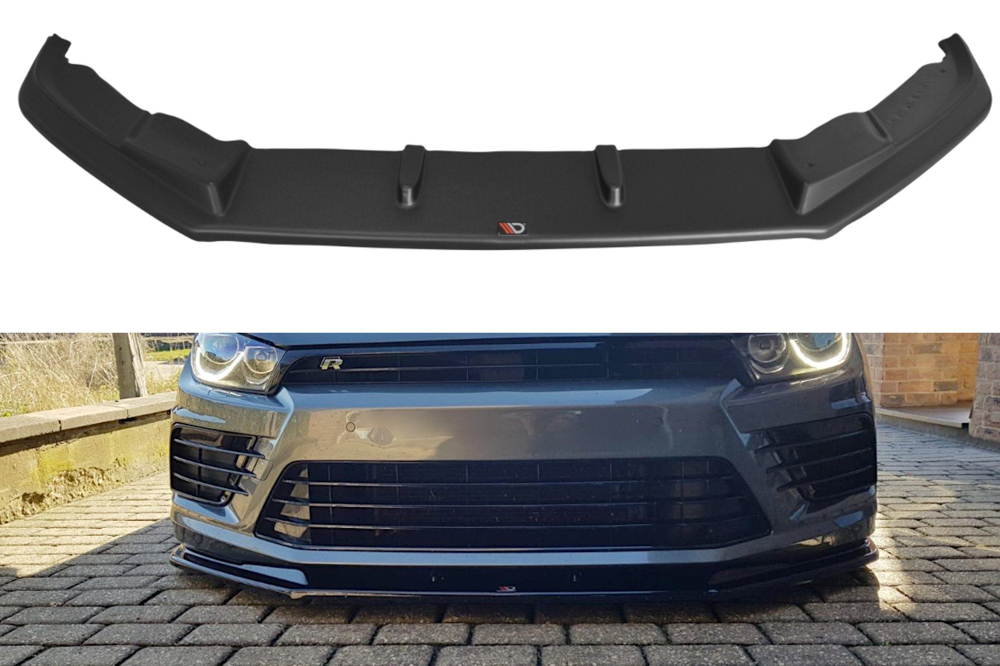 Image of Front Splitter V.1 Volkswagen Scirocco MK.3 R Facelift-GB