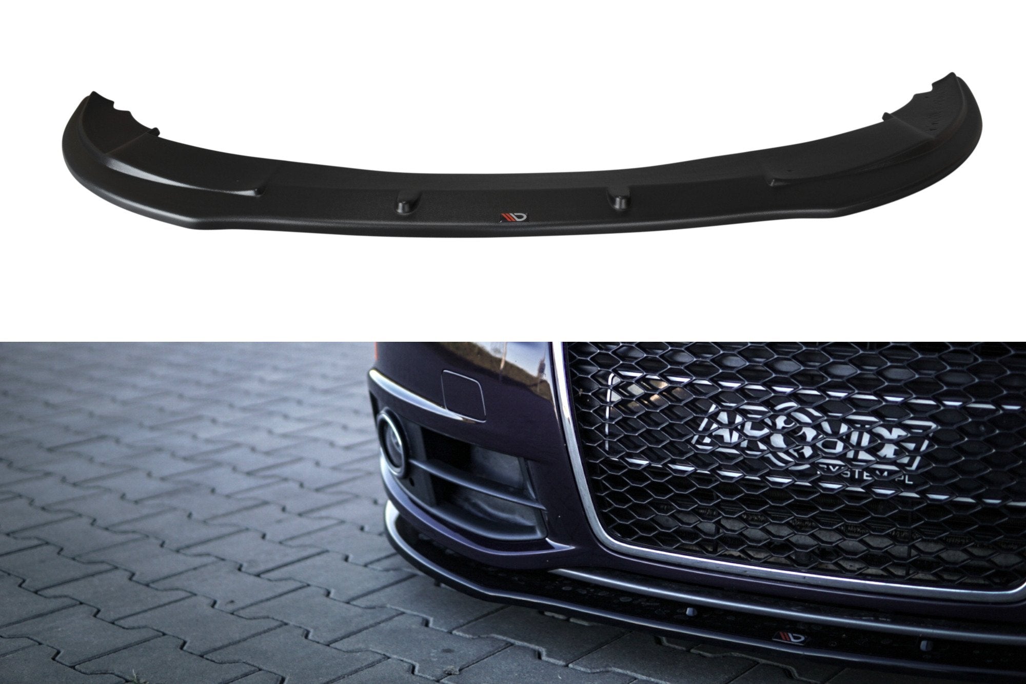 Image of Front Splitter Audi A6 S-Line C6 FL - Textured