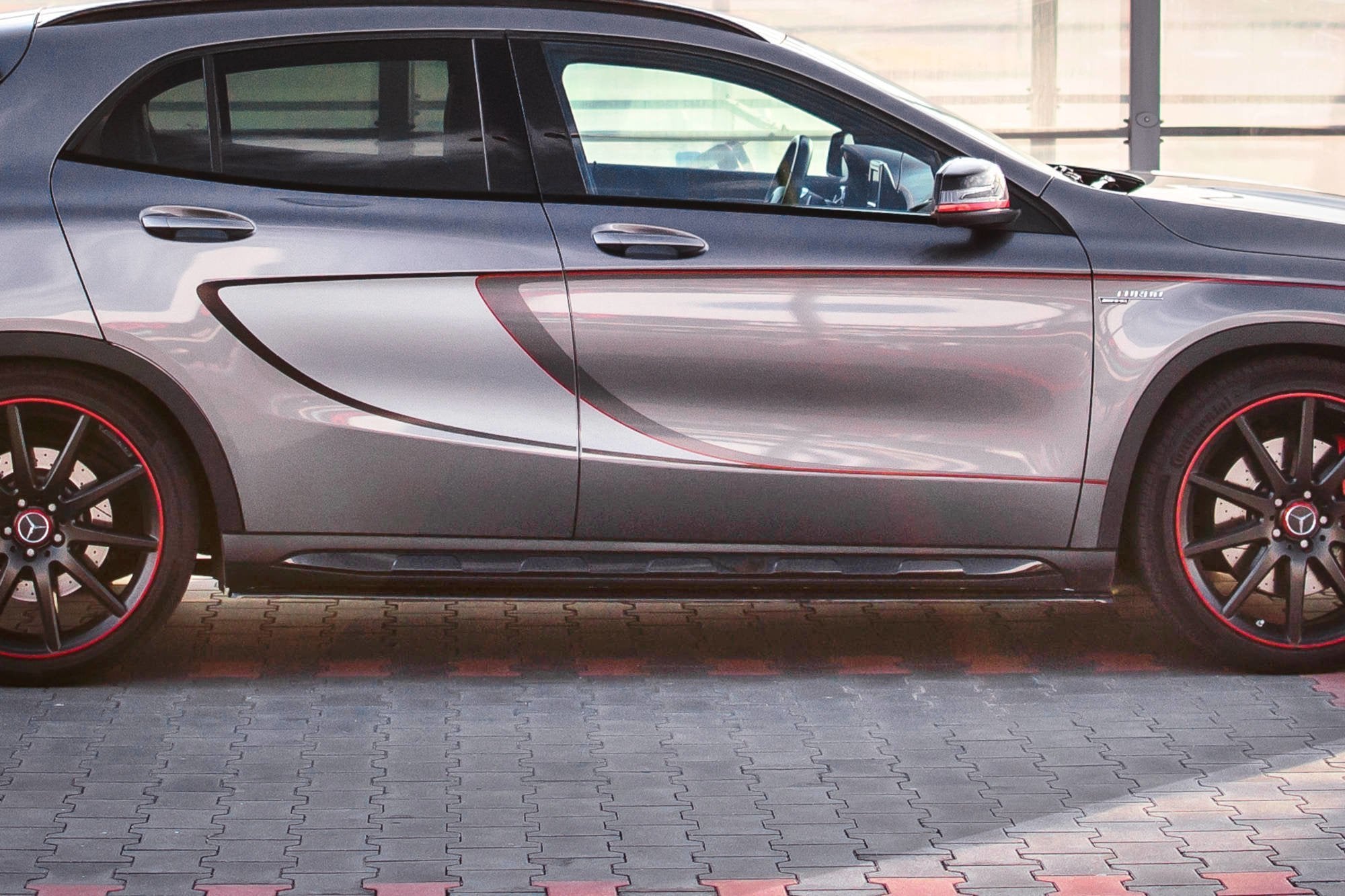Image of Side Skirts Diffusers Merc-Benz Gla 45 AMG Suv (X156) Prefac
