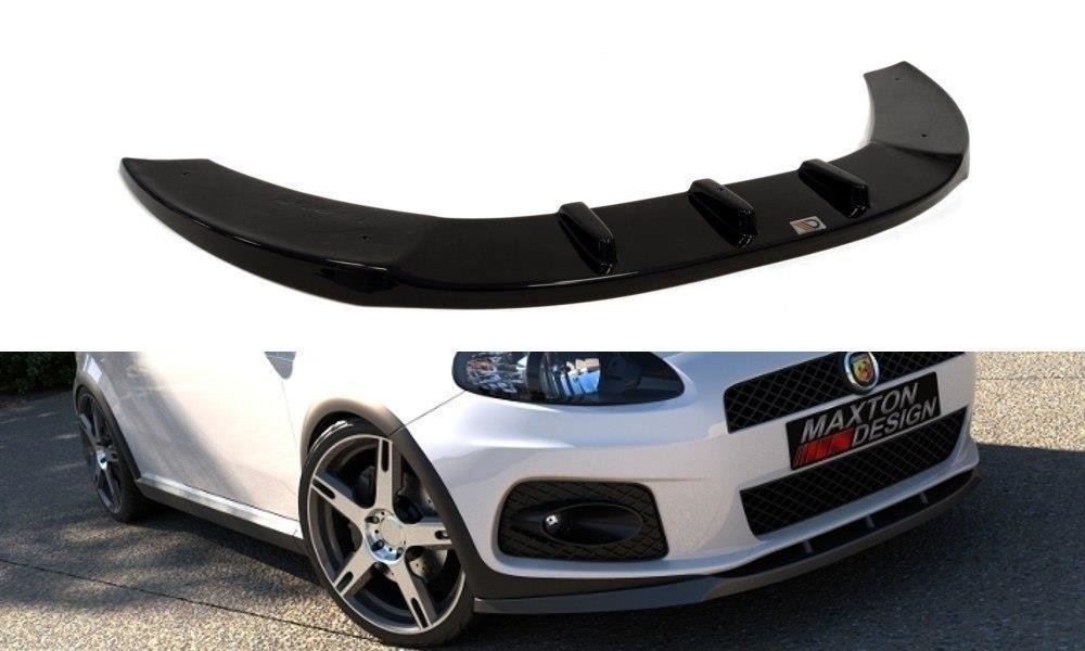 Image of Front Splitter V.1 Fiat Grande Punto Abarth - Gloss Black