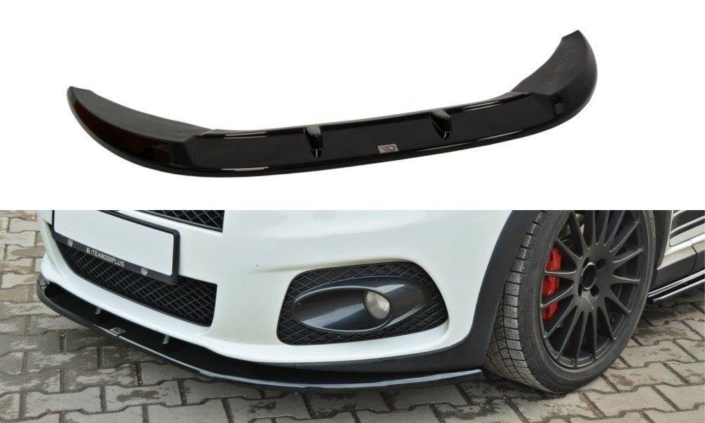 Image of Front Splitter V.2 Fiat Grande Punto Abarth - Gloss Black