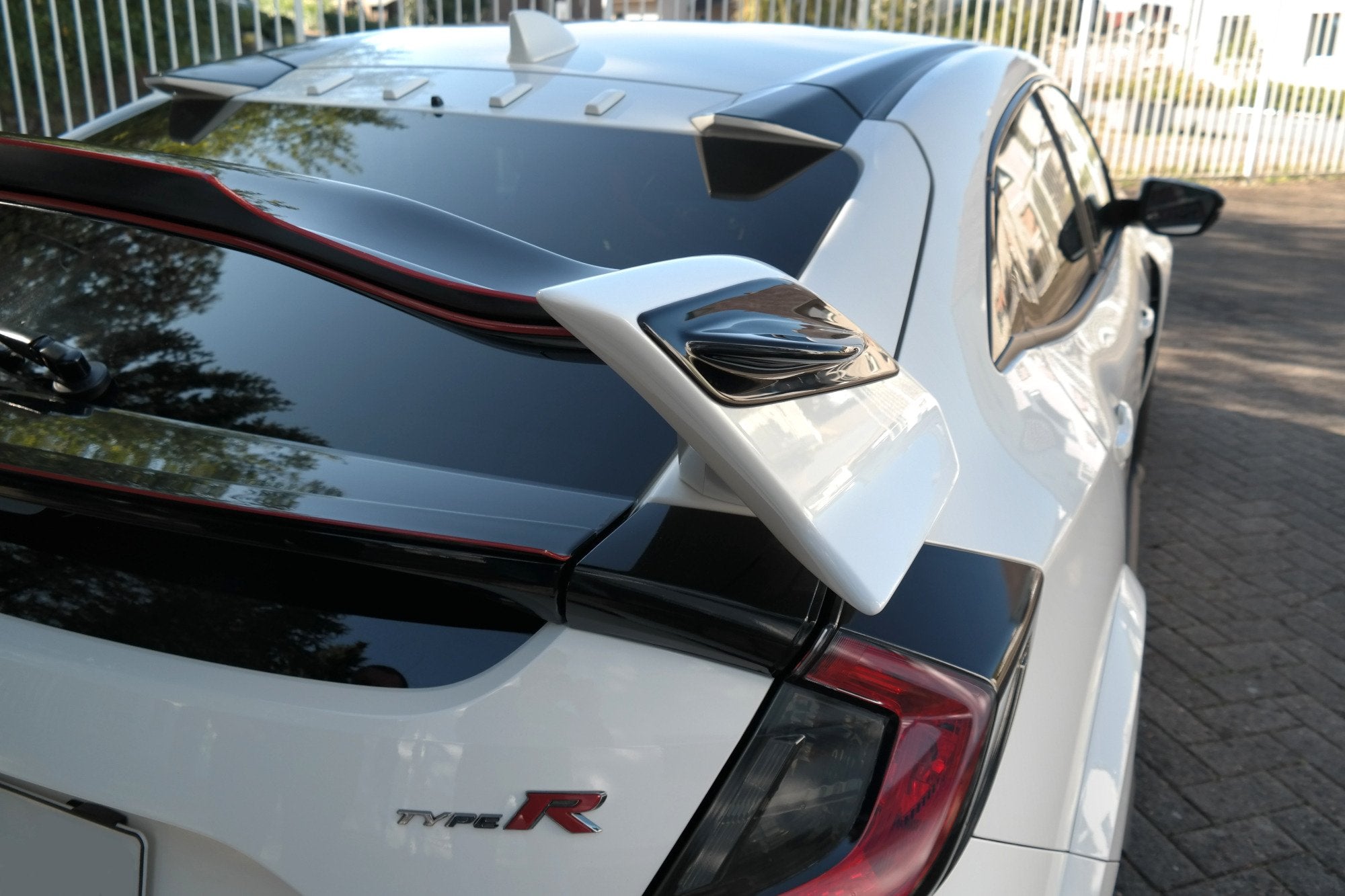 Image of Spoilerzijverlengingen Honda Civic X Type R - Getextureerd