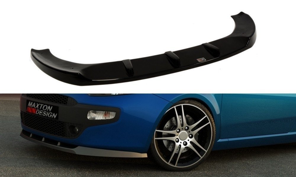 Image of Front Splitter Fiat Punto Evo Standard - Gloss Black
