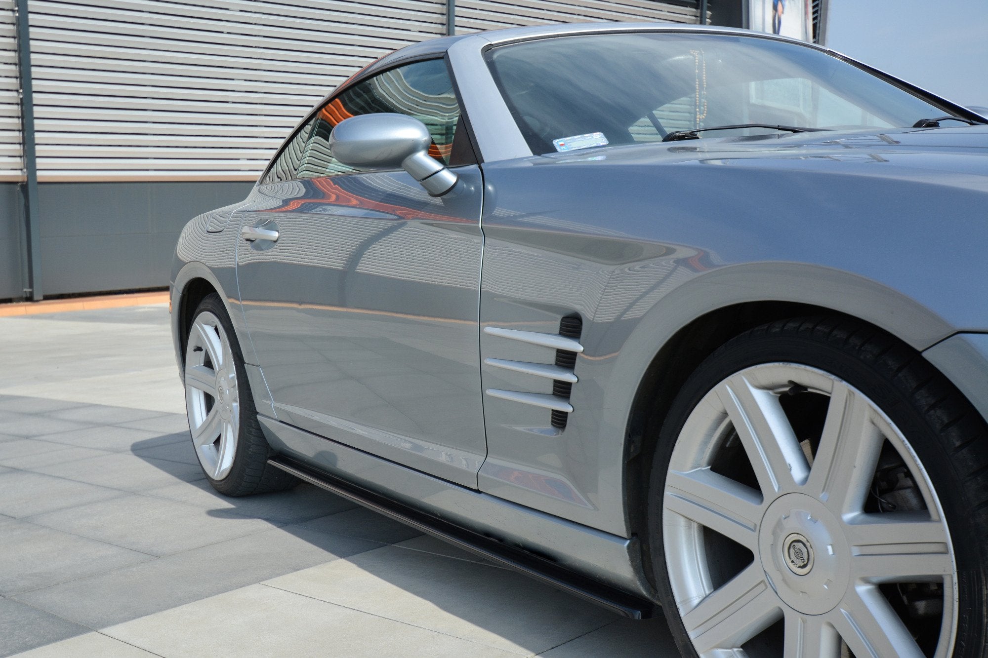 Image of Side Skirts Diffusers Chrysler Crossfire - Gloss Black
