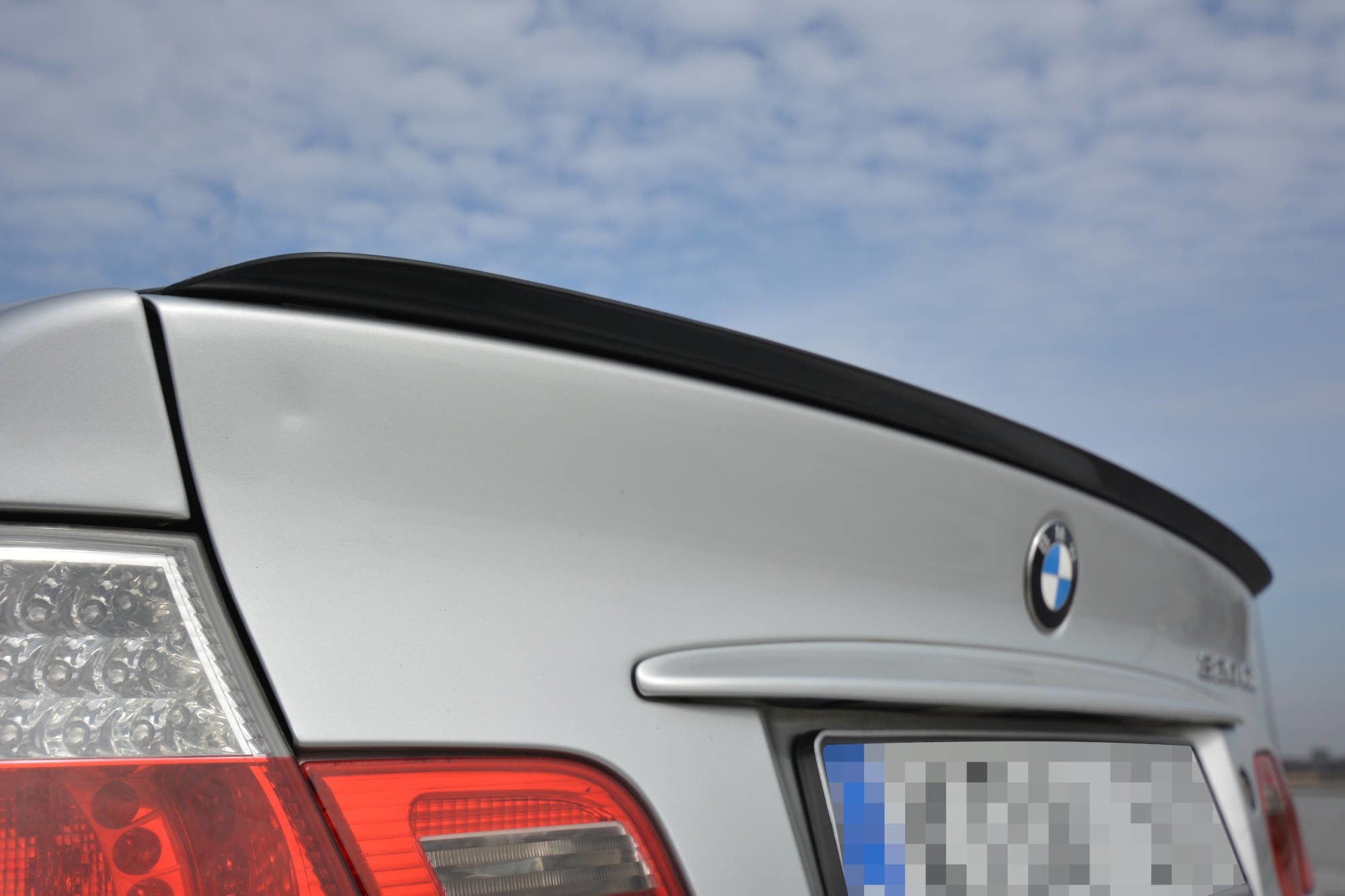 Image of Spoiler Extension BMW 3 E46 Coupe Preface - Gloss Black