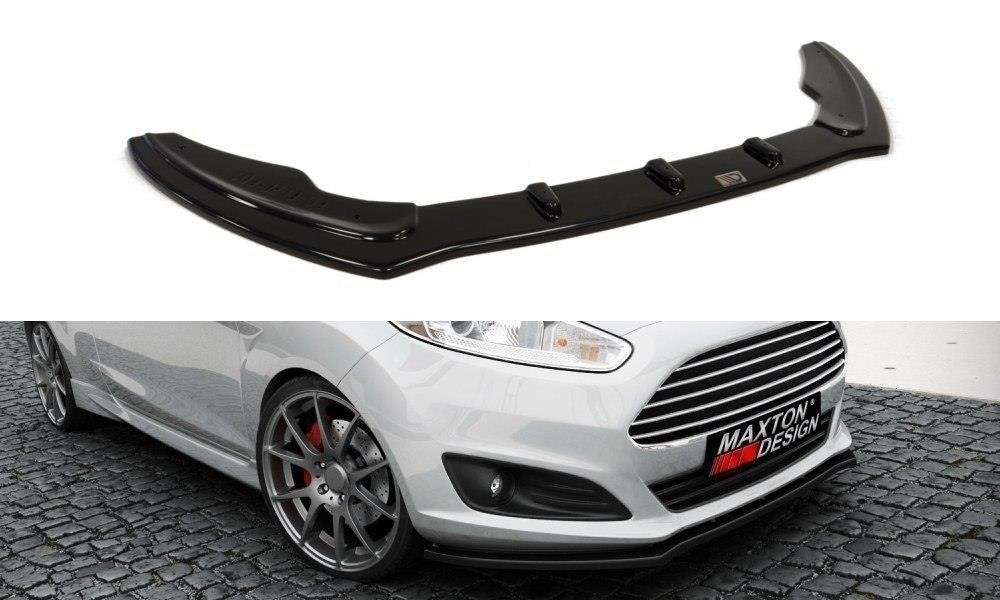 Image of Front Splitter Ford Fiesta MK7 FL - Gloss Black