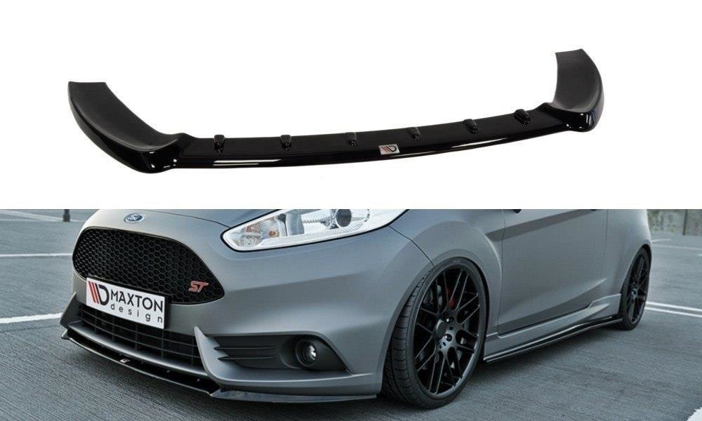 Image of Front Splitter (Cupra) Ford Fiesta ST MK7 FL - Gloss Black