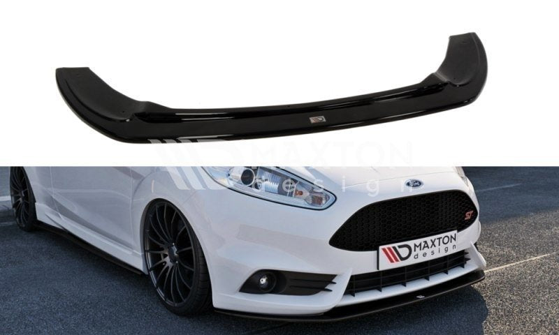 Image of Front Splitter V.2 Ford Fiesta ST MK7 FL - Gloss Black