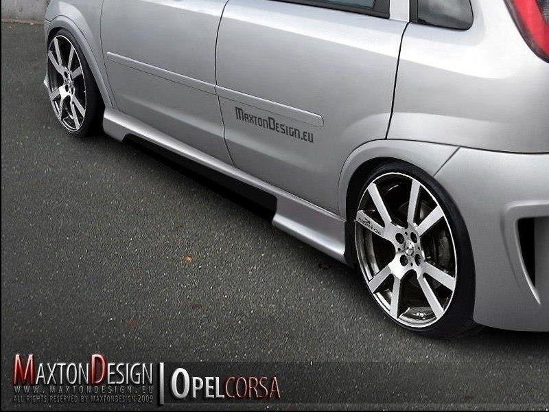 Image of Side Skirts 2 Opel Corsa C - Not Primed