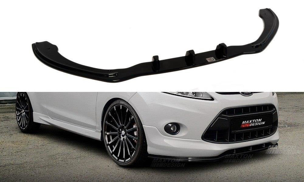 Image of Front Splitter Ford Fiesta ST-Line MK7 - Gloss Black